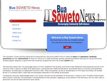 Tablet Screenshot of buasowetonews.co.za